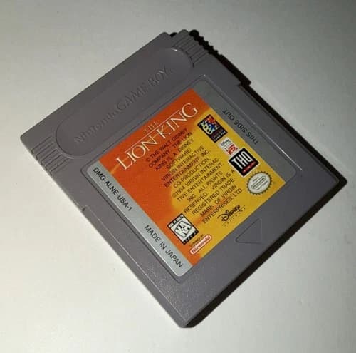 The Lion King (Nintendo Game Boy, 1995) Cleaned & Tested