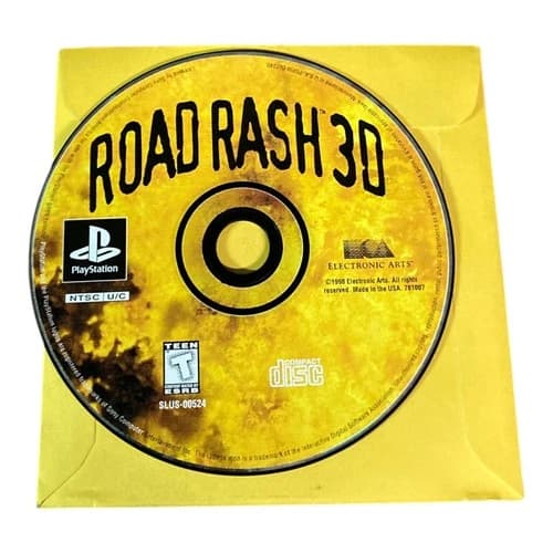 Sony PlayStation 1 PS1 Disc Only TESTED Road Rash 3D BL