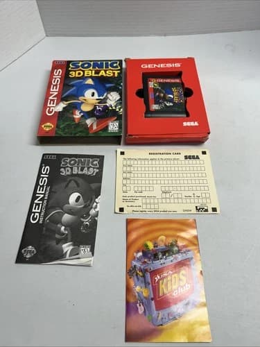 Sonic 3D Blast Sega Genesis CIB COMPLETE IN BOX SEGA