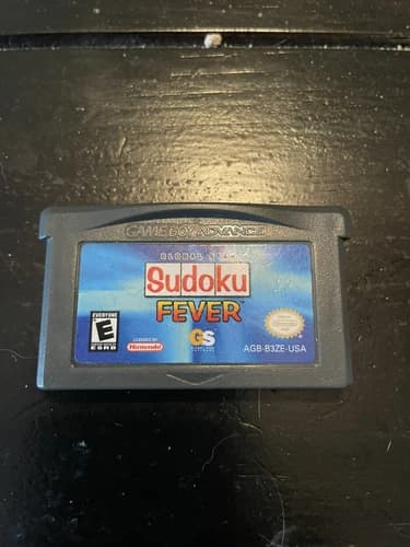 SUDOKU FEVER (Nintendo Game Boy Advance GBA) Original Game