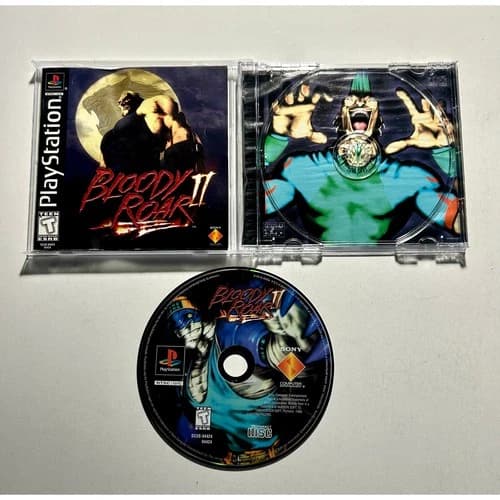 Bloody Roar 2 II (PS1 PlayStation 1)works Complete CIB🔥