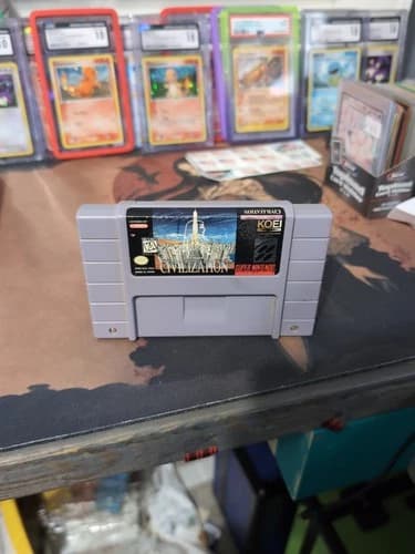 Sid Meier's Civilization SNES Super Nintendo Game Authentic Tested