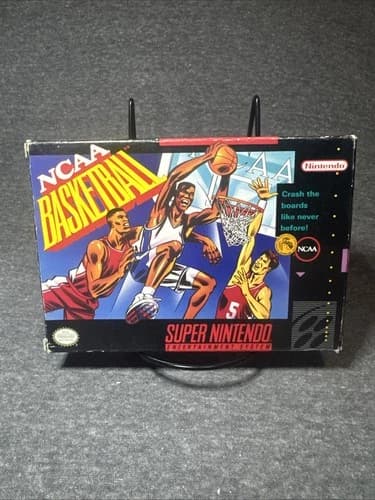 NCAA Basketball Super Nintendo Entertainment System SNES CIB 13