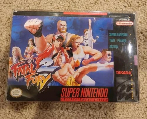 Fatal Fury 2 SNES Super Nintendo CIB Complete In Box 1992 Takara SNK Tested