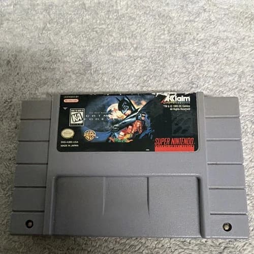 Acclaim Entertainment Batman Forever SNES Game Cartridge NTSC-U/C (US/Canada)