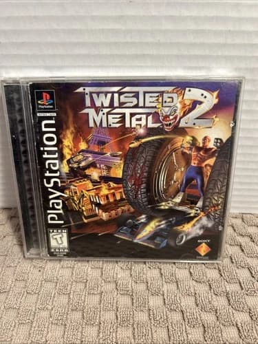 Twisted Metal 2 PS1 Sony PlayStation 1 CIB Complete Black Label