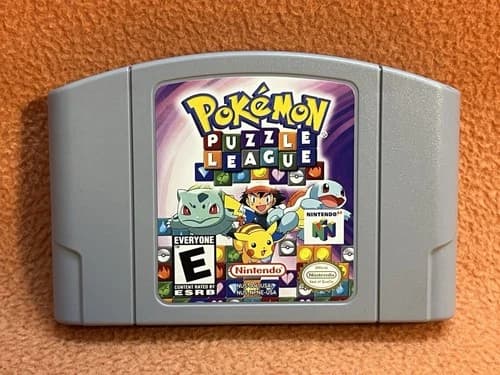 Pokemon Puzzle League Nintendo 64 N64 Original Authentic Retro Game!
