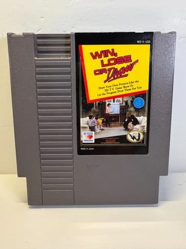 Win, Lose or Draw (Nintendo NES, 1990) Authentic. Tested and Working.