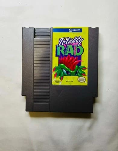 Jaleco Totally Rad Nintendo NES Game Cartridge NTSC-U/C 1985 Classic Action