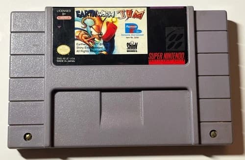 Earthworm Jim Super Nintendo SNES Cartridge Only 1995 Authentic