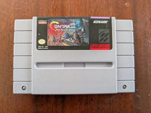 Contra III: The Alien Wars *Authentic* SNES Super Nintendo Cart Only