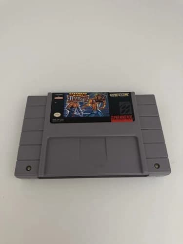 SNES Super Nintendo Saturday Night Slam Masters CAPCOM TESTED Cartridge Only