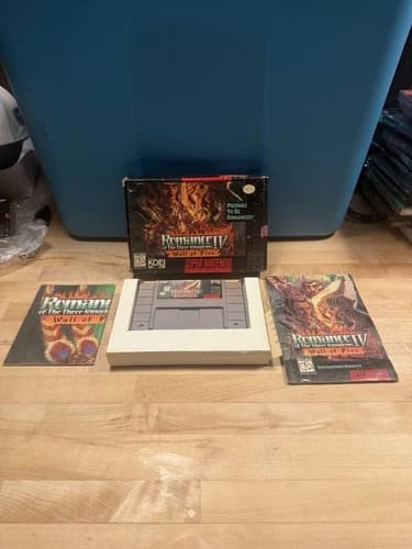 Romance of the Three Kingdoms IV: Wall of Fire (SNES, 1995) CIB