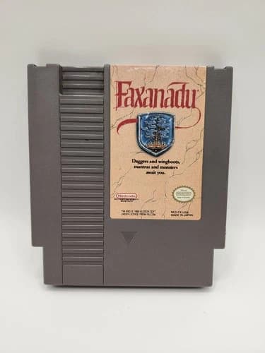 Faxanadu (Nintendo NES 1989) Genuine Authentic Tested Mint Rare Retro Clean Pin
