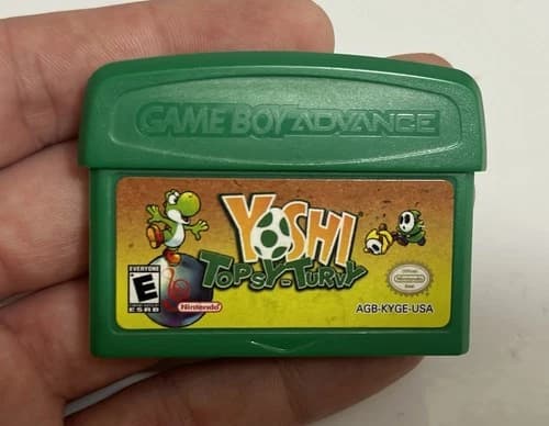 Yoshi Topsy Turvy GameBoy Advance Authentic Tested Gyroscopic Saves GBA