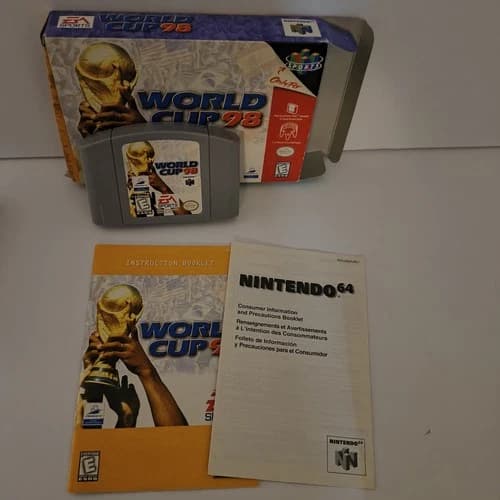 World Cup 98 Nintendo 64 N64 Complete in Box