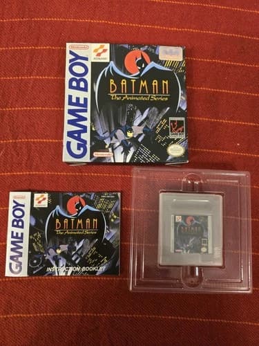 RARE Batman: The Animated Series Nintendo Game Boy Cib Manuals Tested