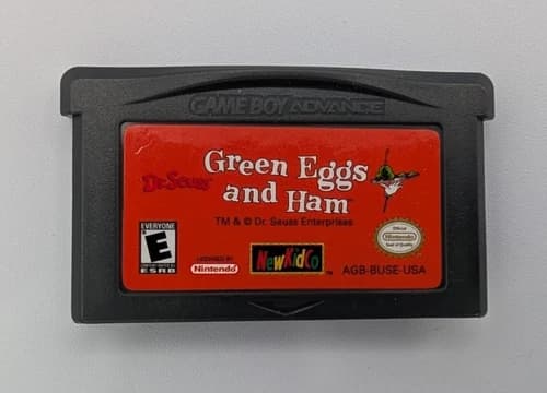 Dr Seuss’ Green Eggs and Ham (Nintendo GameBoy Advance GBA) - Authentic - Tested