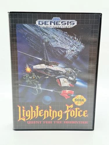 Lightening Force Quest for the Darkstar (Sega Genesis, 1992) TESTED & WORKS