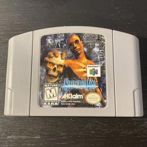 Shadow Man for Nintendo 64, N64 Authentic Cartridge Tested Working 1999 Horror