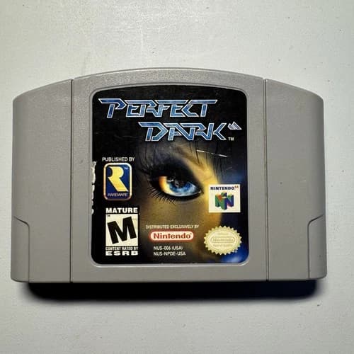 Perfect Dark Nintendo 64 N64 Authentic Rareware Shooter Game Cart Only Tested