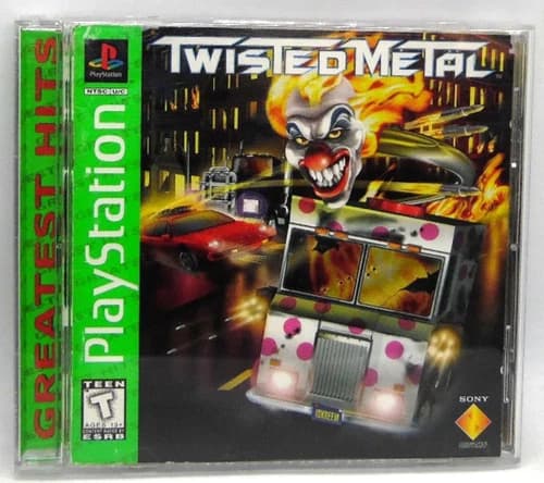 Twisted Metal [Greatest Hits] (Playstation) PSone PS1 Complete CIB Tested WOrkin