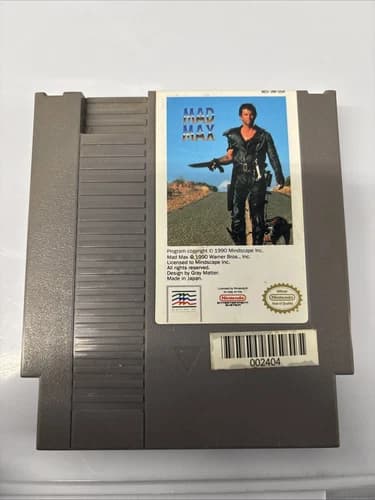Vintage Mad Max - Nintendo Entertainment System 1990 Warner Bros - Preowned