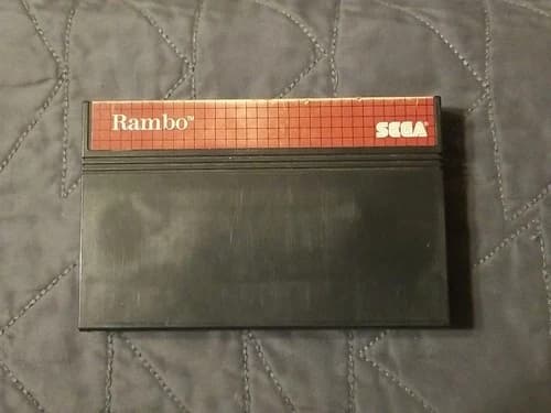 Rambo Sega Master System SMS, 1986 Cart Only Tested