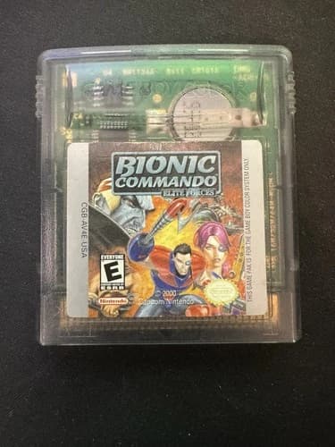 Bionic Commando Elite Forces Nintendo Game Boy Color GBC Authentic Tested