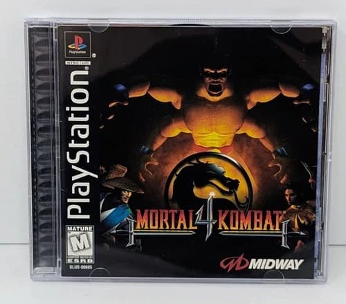 Mortal Kombat 4 (Sony PlayStation 1 PS1, 1998) Complete - Tested & Working!