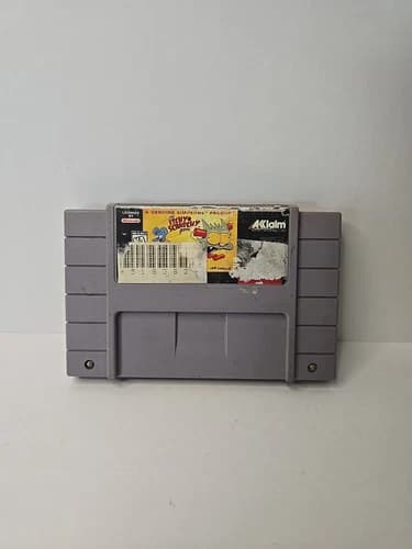 Super Nintendo THE ITCHY AND SCRATCHY GAME Video Game Cartridge SNES