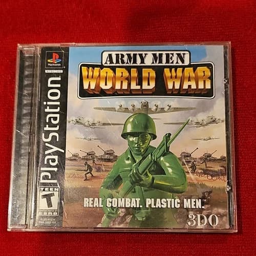 Army Men-World War - Sony PlayStation 1 Tested And Works Great Ps1 CIB