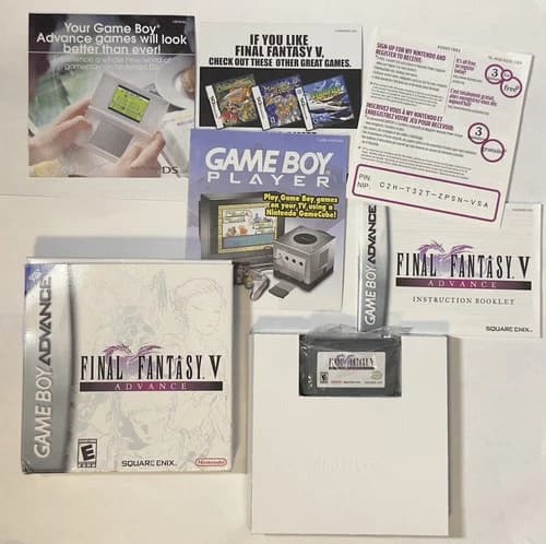 Final Fantasy V Advance (Nintendo Game Boy Advance, GBA) Authentic CIB Tested