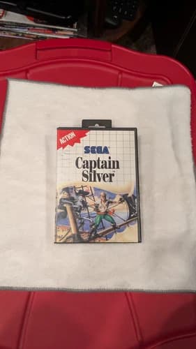 Captain Silver Sega Master System COMPLETE Box manual game. Tested! Works!