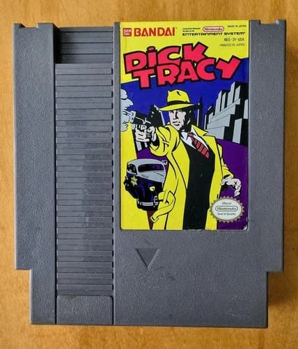 1985 Edition DICK TRACY by BANDAI for Nintendo Entertainment System