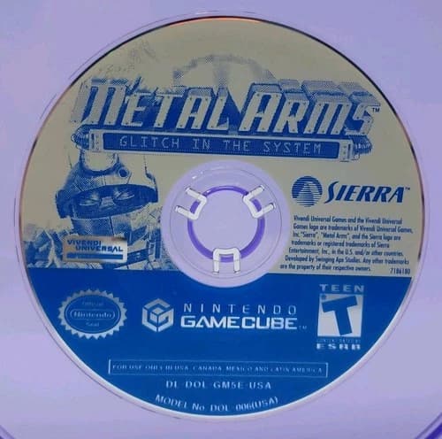 Metal Arms: Glitch in the System (Nintendo, 2003) GameCube Disk Only TESTED