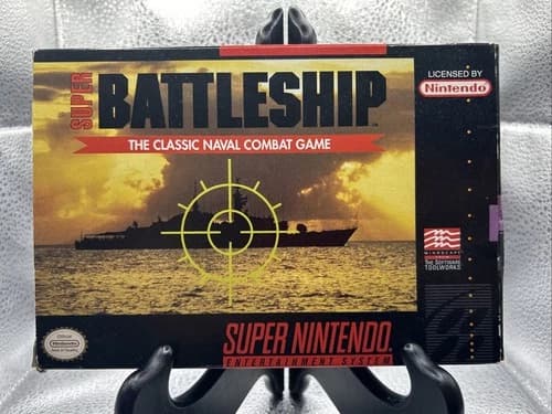 Super Battleship (Super Nintendo SNES) Complete - Tested - Authentic