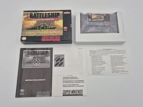 Super Battleship - Super Nintendo SNES - Complete CIB - Great Condition!!!