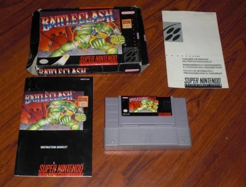 Battle Clash Super Nintendo SNES CIB Game Cart Box Instructions Manual Complete