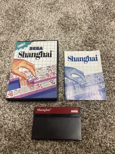 Shanghai (Sega Master, 1988) CIB Complete With Manual