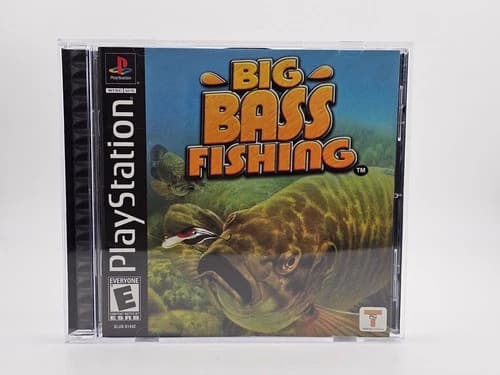 Sony Playstation 1 PS1 Big Bass Fishing CIB Cleaned & Tested