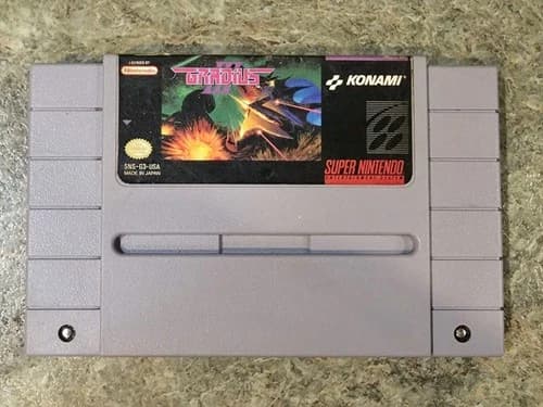 Gradius III 3 Super Nintendo SNES 1991 Authentic Cartridge