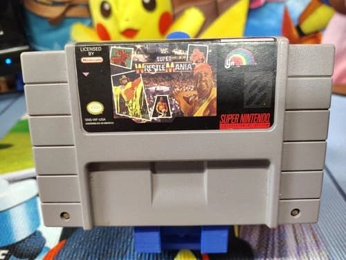 Super Nintendo SNES – WWF Super WrestleMania – Tested – Authentic