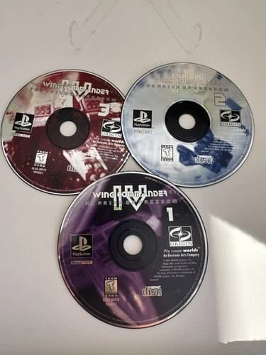 Wing Commander IV: The Price of Freedom PlayStation 1 PS1 Discs 1, 2, 3 ONLY