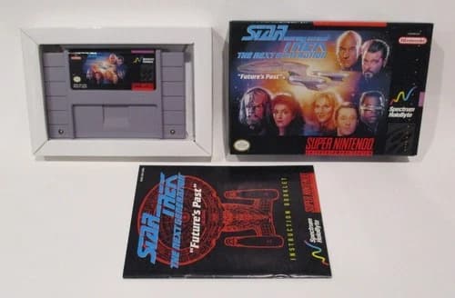 Star Trek The Next Generation: Future's Past (SNES Super Nintendo) Complete CIB