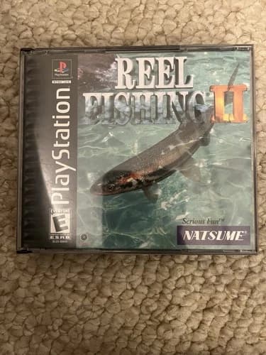 Reel Fishing II PS1 Complete CIB Original PlayStation Fishing Game