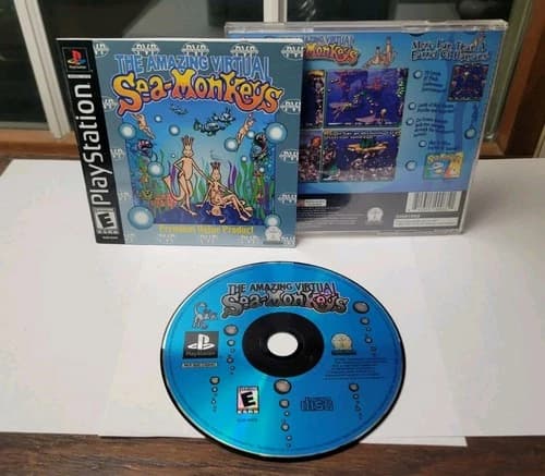 Amazing Virtual Sea-Monkeys PS1 CIB PlayStation 1 2002