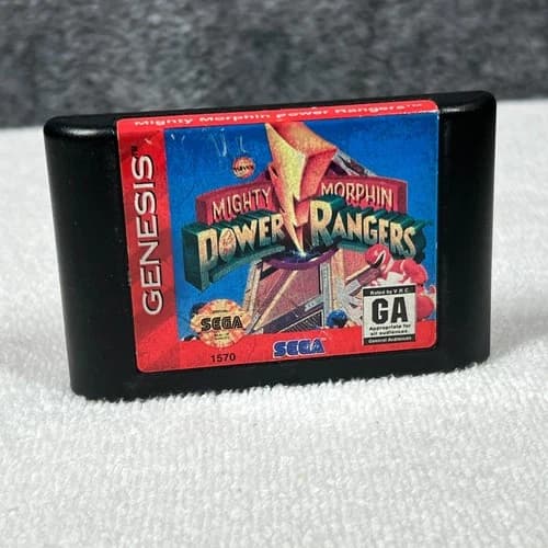 Mighty Morphin Power Rangers Sega Genesis Game Cartridge Only