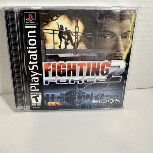 Fighting Force 2 (PlayStation 1 PS1, 1999) CIB Complete Reg Card Tested