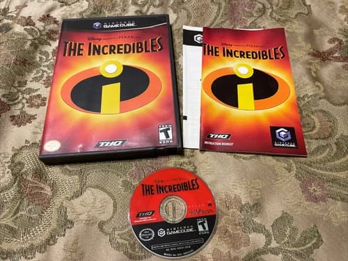 The Incredibles ORIGINAL (Nintendo GameCube, 2004) Complete In Box !!